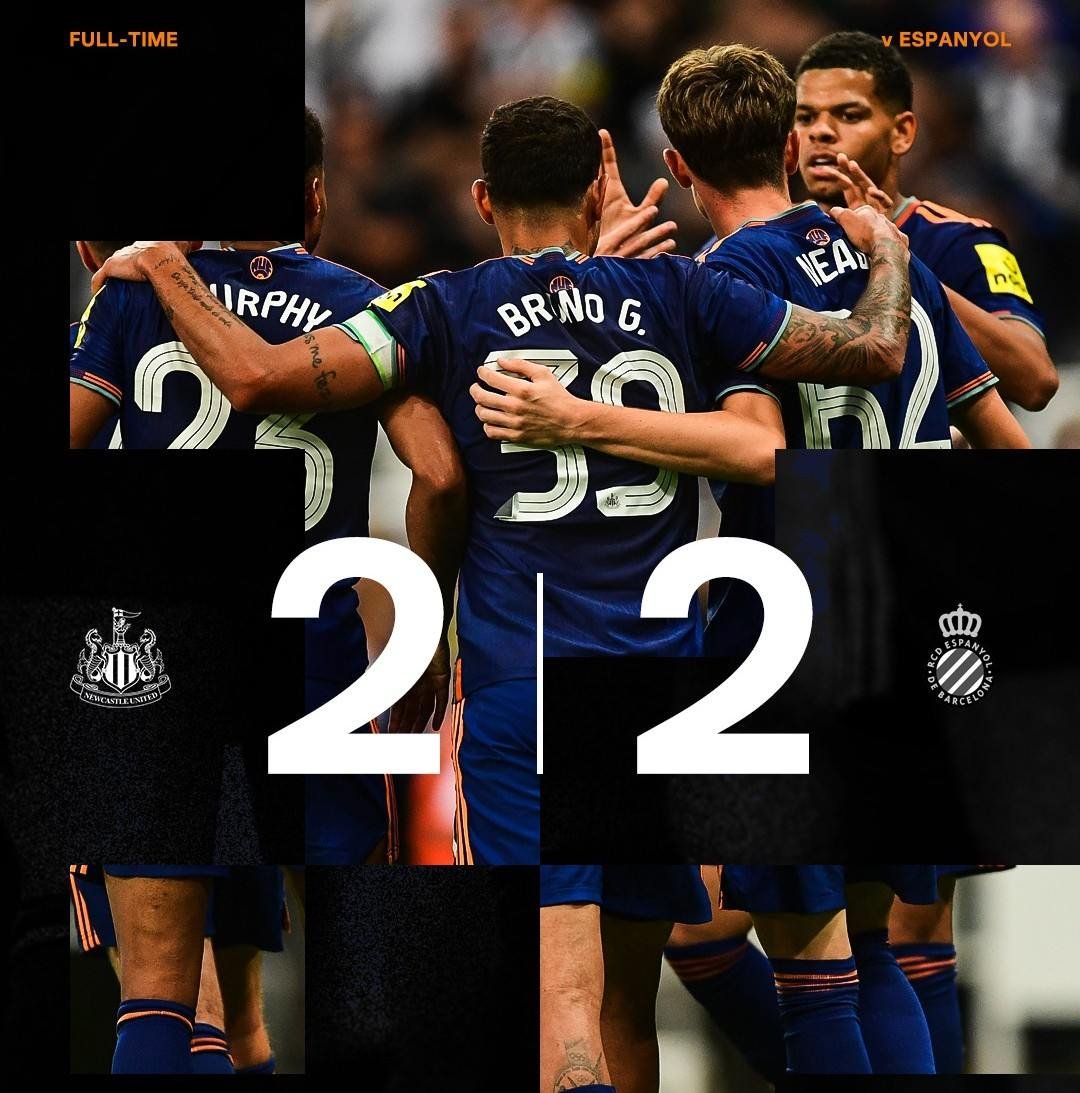 Newcastle vs Espanyol Friendly: Thrilling 2-2 Draw at St James’ Park