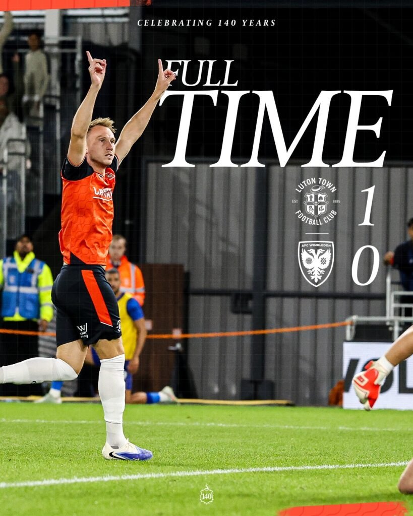 Luton Town edges AFC Wimbledon in season opener Luton