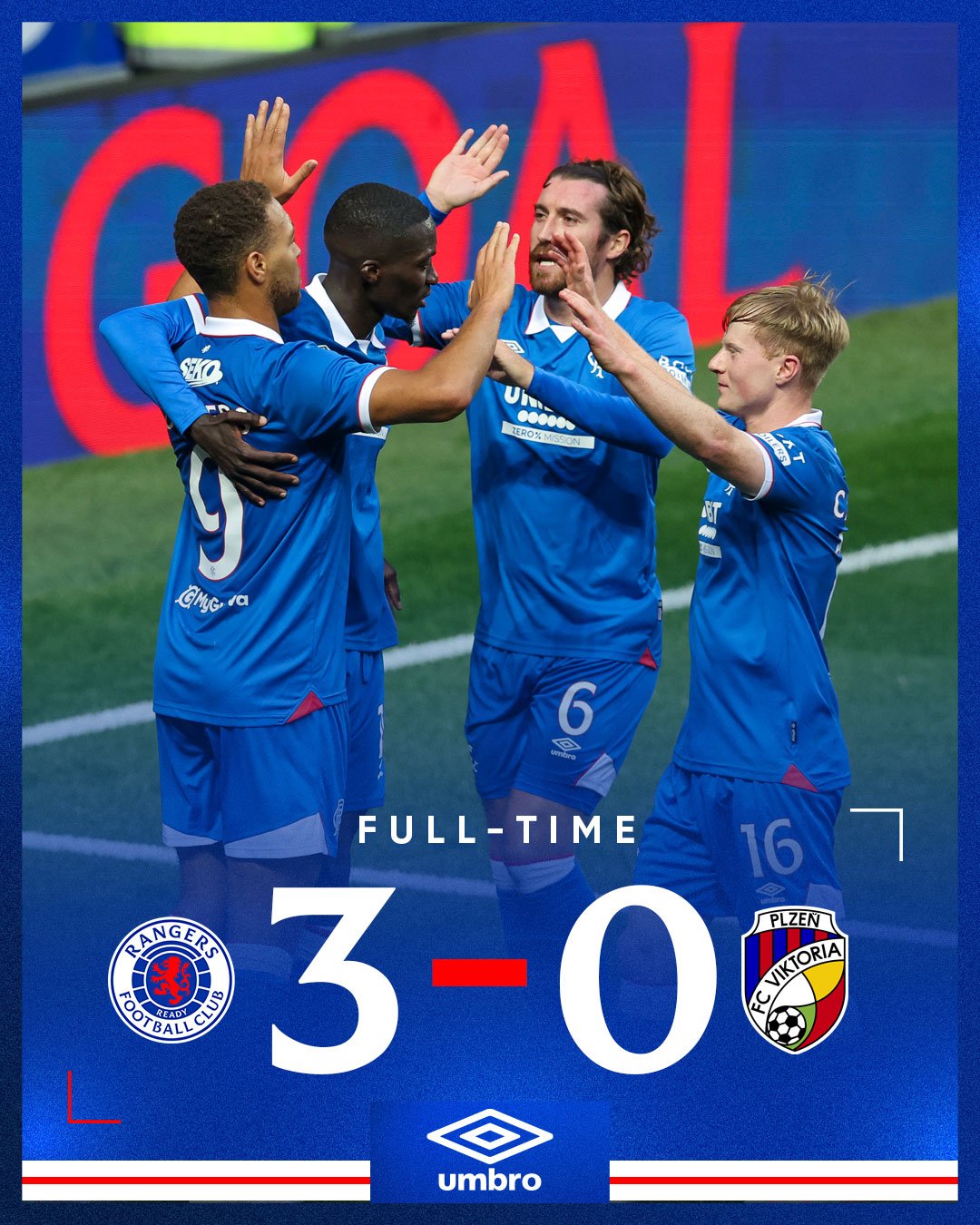 Rangers’ commanding win over Viktoria Plzeň